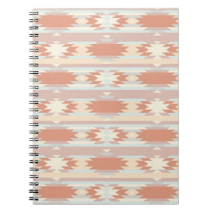 Geometric pattern in aztec style 3 notebook