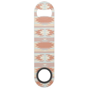 Geometric pattern in aztec style 3 speed bottle opener