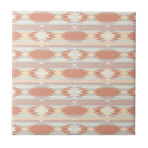 Geometric pattern in aztec style 3 tile