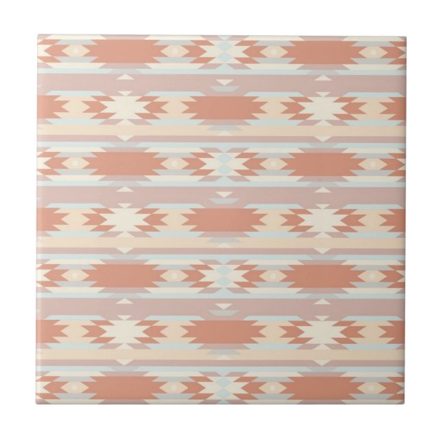 Geometric pattern in aztec style 3 tile (Front)