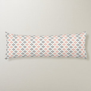 Geometric pattern in aztec style body pillow