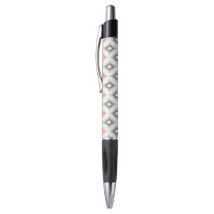 Geometric pattern in aztec style pen
