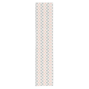 Geometric pattern in aztec style short table runner