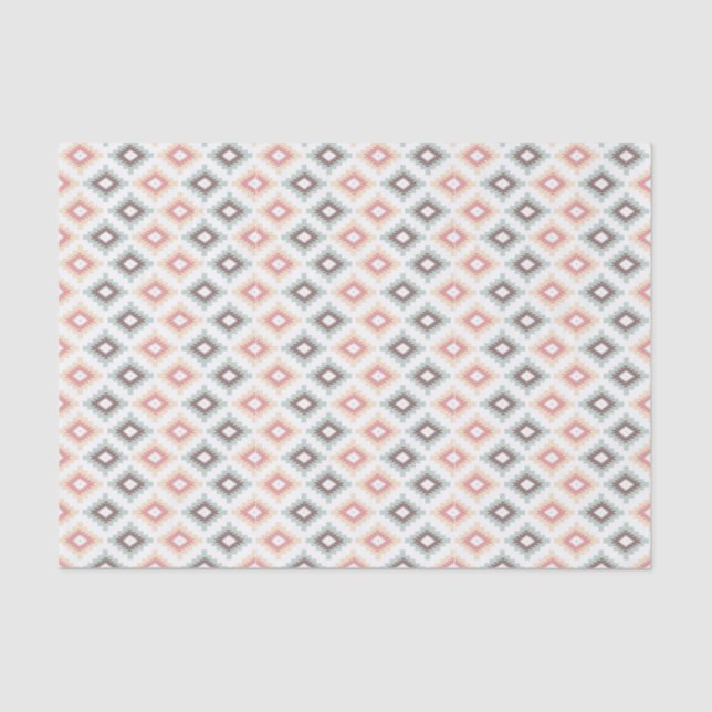 Geometric pattern in aztec style tissue paper (Front)