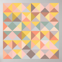 Geometric Pattern in Fall and Autumn Earth Tones