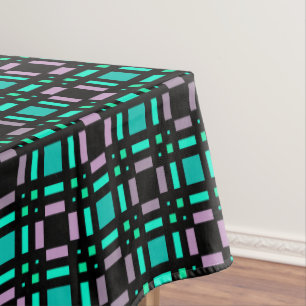 Geometric pattern in green and geometric colours p tablecloth
