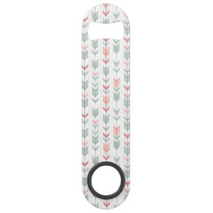 Geometric pattern in retro style bar key