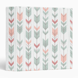 Geometric pattern in retro style binder
