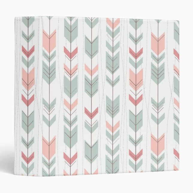 Geometric pattern in retro style binder (Front/Spine)