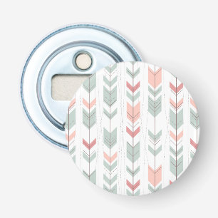 Geometric pattern in retro style bottle opener