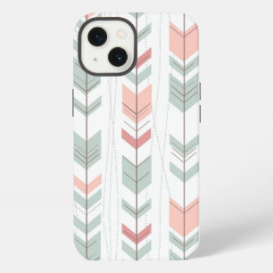 Geometric pattern in retro style iPhone 13 case
