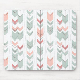 Geometric pattern in retro style mouse pad