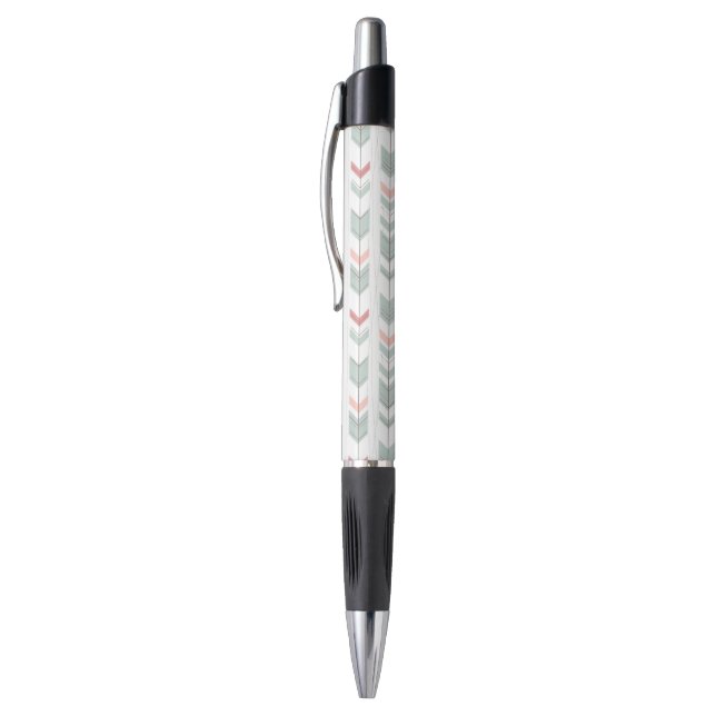 Geometric pattern in retro style pen (Top (Vertical))