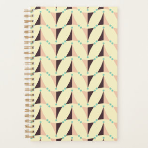 Geometric pattern in retro vibe planner