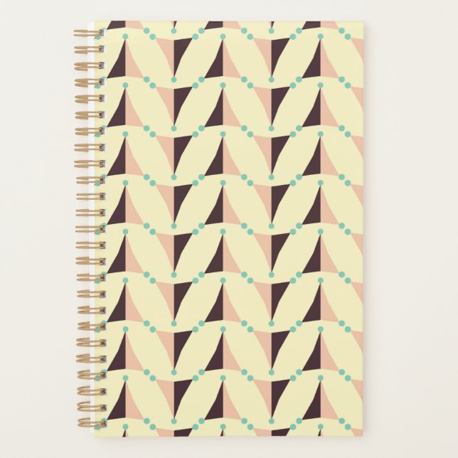 Geometric pattern in retro vibe planner (Front)