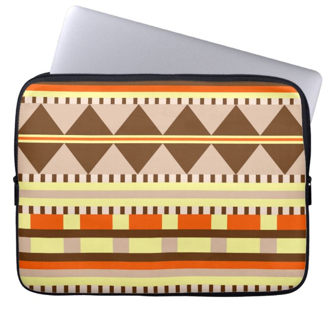 Geometric pattern laptop sleeve (Front)