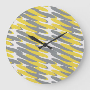 Geometric Pattern Large Clock