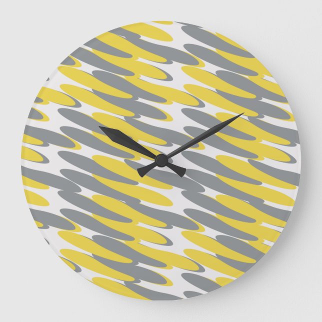 Geometric Pattern  Large Clock (Front)