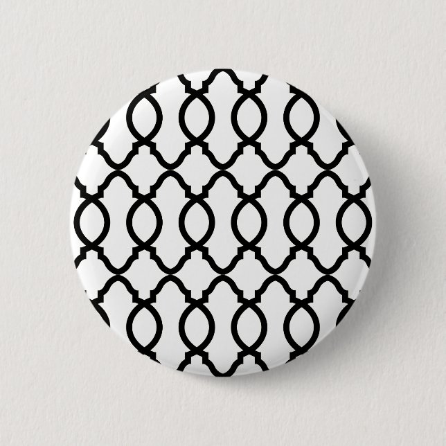 Geometric Pattern Lattice  2 Inch Round Button (Front)