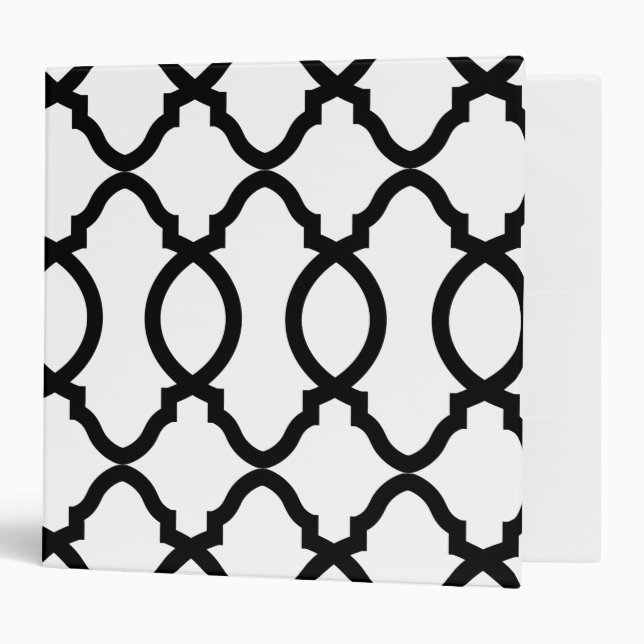 Geometric Pattern Lattice  Binder (Front/Inside)