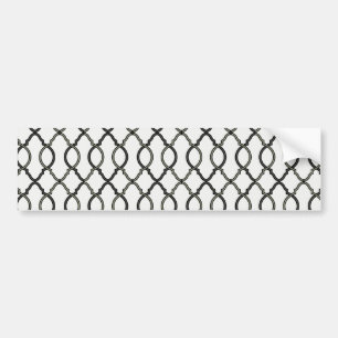 Geometric Pattern Lattice  Bumper Sticker