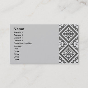 Geometric Pattern Lattice  Business Card