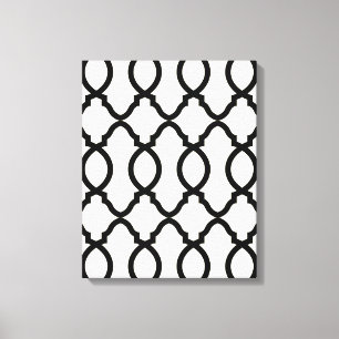 Geometric Pattern Lattice Canvas Print