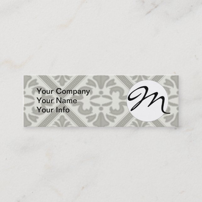 Geometric Pattern Lattice  Mini Business Card (Front)