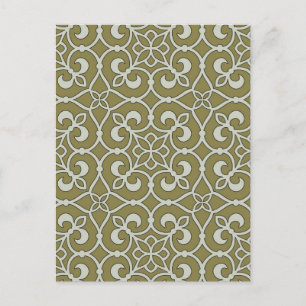 Geometric Pattern Lattice  Postcard