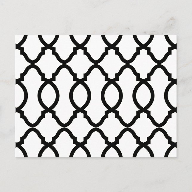 Geometric Pattern Lattice  Postcard (Front)