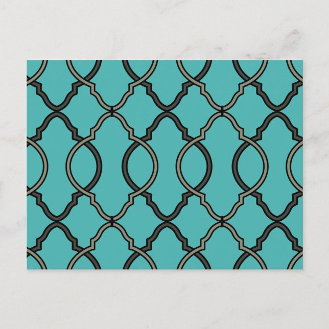 Geometric Pattern Lattice  Postcard (Front)