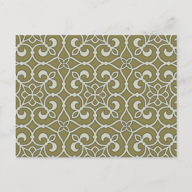 Geometric Pattern Lattice  Postcard (Front)