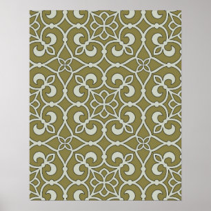 Geometric Pattern Lattice Poster