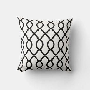 Geometric Pattern Lattice  Throw Pillow
