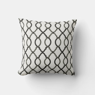 Geometric Pattern Lattice  Throw Pillow