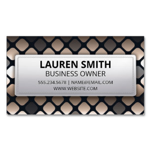 Geometric Pattern Magnetic Business Card