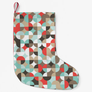 Geometric pattern. Mosaic colorful background of g Small Christmas Stocking