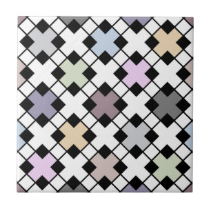 Geometric pattern multicolored Tile