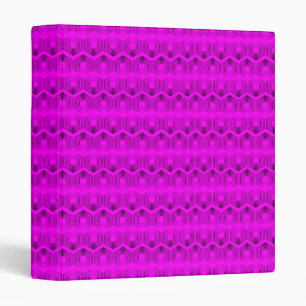 geometric pattern neon fuchsia colour binder