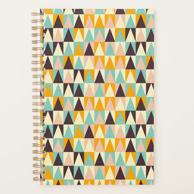 Geometric pattern of multi-colored triangles  planner (Front)