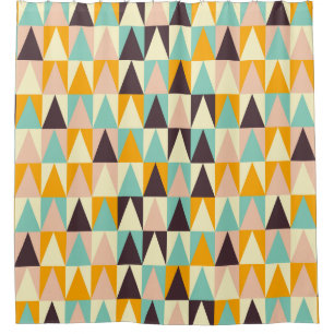 Geometric pattern of multi-coloured triangles