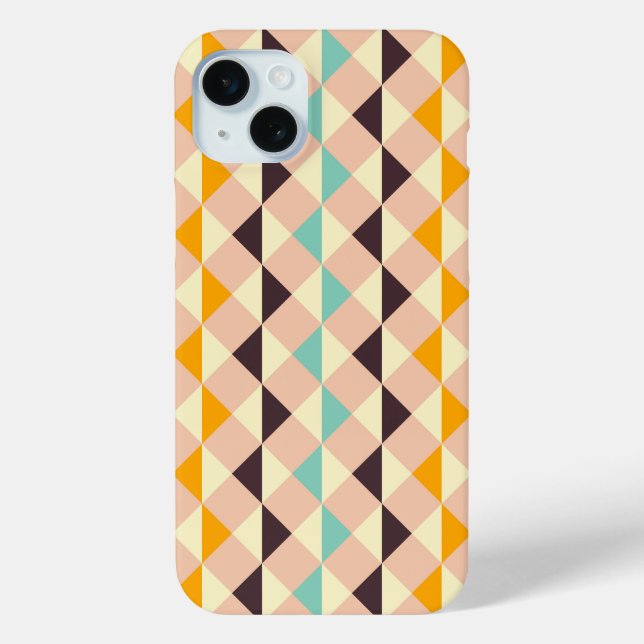 Geometric pattern overlapping diamonds & triangle Case-Mate iPhone case (Back)
