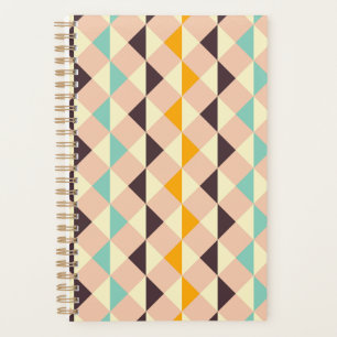 Geometric pattern overlapping diamonds & triangle planner