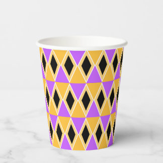 Geometric Pattern Paper Cups