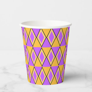 Geometric Pattern Paper Cups