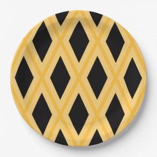 Geometric Pattern Paper Plate