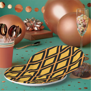 Geometric Pattern Paper Plate