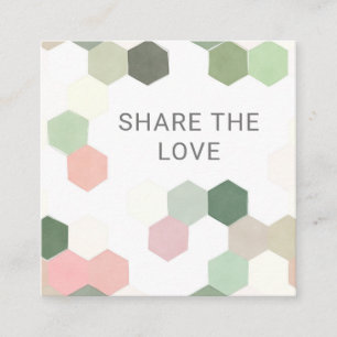 geometric pattern pastel modern Loyalty Card