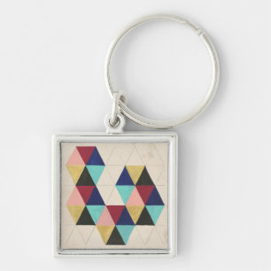 Geometric Pattern Play III Keychain