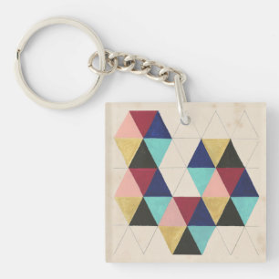Geometric Pattern Play III Keychain